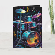 Back Beat Drumstel Blank Kaart