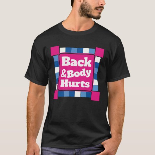 Back Body Hurts Quote Workout Gym Top 1 (Voorkant)