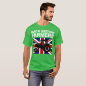 Back British Farmers Support UK Farming T-shirt (Voorkant volledig)