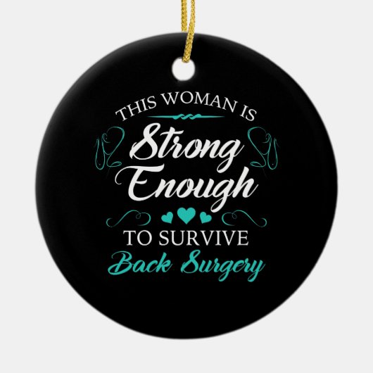 Back Chirgery Recovery voor vrouwen Keramisch Ornament (Voorkant)