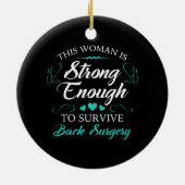 Back Chirgery Recovery voor vrouwen Keramisch Ornament (Achterkant)