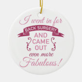Back Chirurgie nog steeds Fabulair Keramisch Ornament (Voorkant)