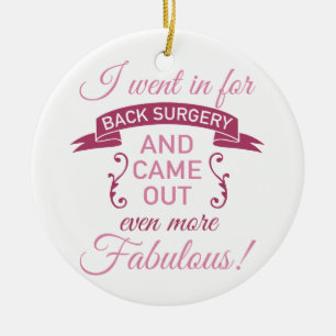 Back Chirurgie nog steeds Fabulair Keramisch Ornament