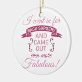 Back Chirurgie nog steeds Fabulair Keramisch Ornament (Links)