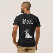 Back Design New York Nyc Manhattan Liberty Statue T-shirt (Achterkant volledig)
