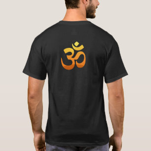 Back Design Om Mantra Symbol Meditation Yoga Manne T-shirt