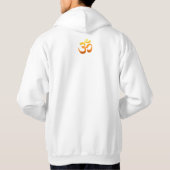 Back Design Yoga Om Mantra Symbol Gold Sun Mannen Hoodie (Achterkant)