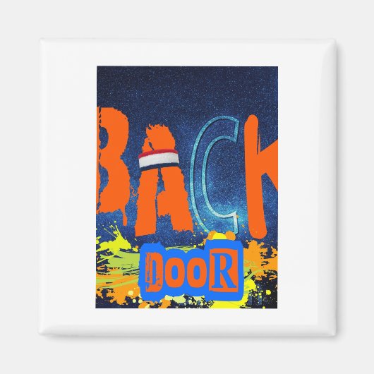 “back Door Chemistry” Design Chiffon Top Magneet (Voorkant)