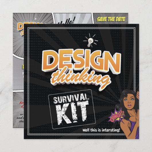 (BACK) EDITABLE DT SURVIVAL KIT 1 KAART (Voorkant / Achterkant)