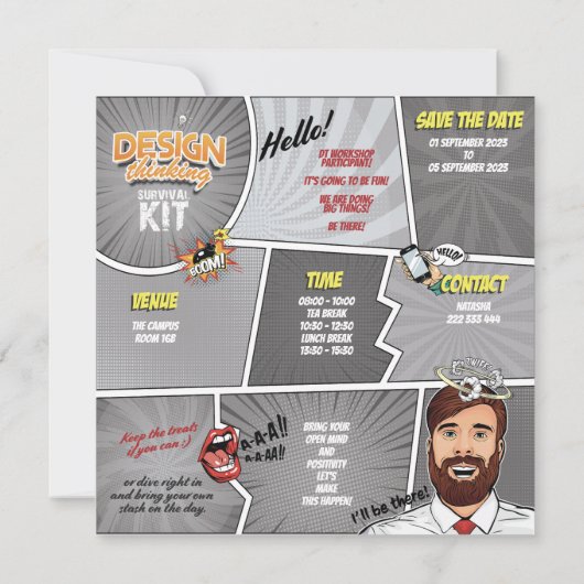 (BACK) EDITABLE DT SURVIVAL KIT 1 KAART (Achterkant)