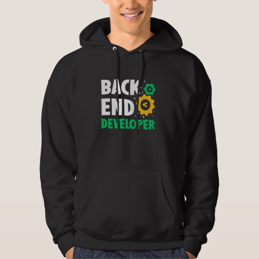 Back-end Developer Code Coder Programmeur Gezegden Hoodie (Voorkant)