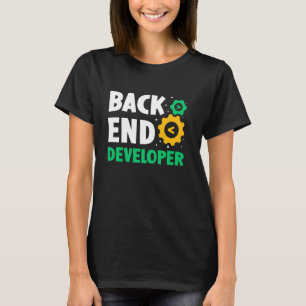 Back-end Developer Code Coder Programmeur Gezegden T-shirt