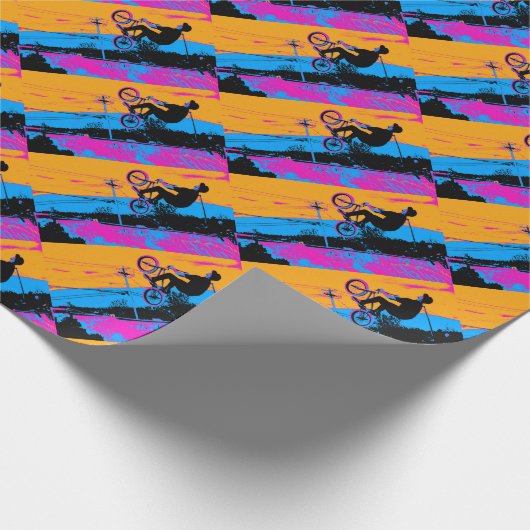 Back-flip BMX Cadeaupapier (Hoek)