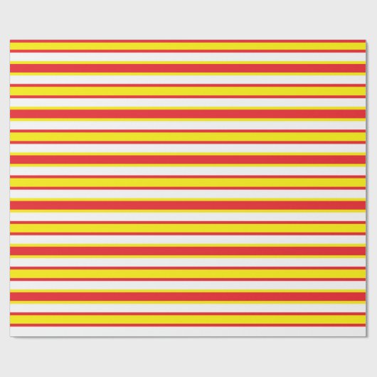 Back & Forth Red and Yellow Cadeaupapier (Vlak)