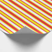 Back & Forth Red and Yellow Cadeaupapier (Hoek)