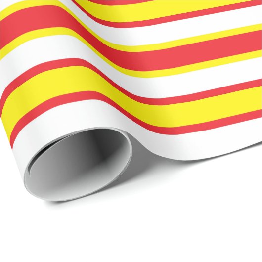 Back & Forth Red and Yellow Cadeaupapier (Rol Hoek)