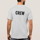Back & Front Design Creed Personeel Mannen Ash Gre T-shirt (Achterkant)