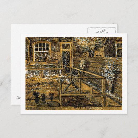 Back Garden of Sien's Moederhuis, Den Haag Briefkaart (Voorkant / Achterkant)