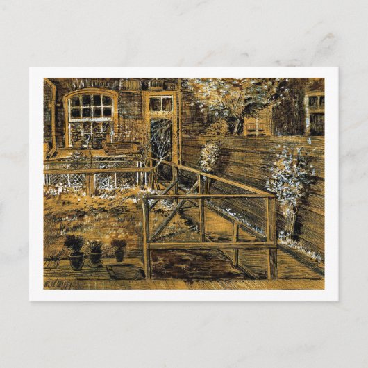 Back Garden of Sien's Moederhuis, Den Haag Briefkaart (Voorkant)