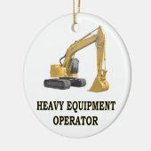 BACK HOE KERAMISCH ORNAMENT (Links)