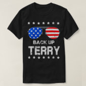 back it up Terry 4 juli USA - vlag zonnebril T-shirt (Design voorkant)