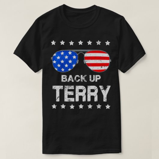 back it up Terry 4 juli USA - vlag zonnebril T-shirt (Design voorkant)