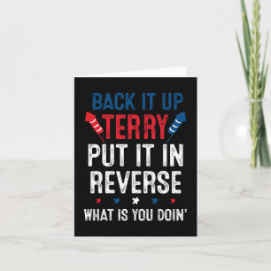 Back It Up Terry Zet Het In Zijn Omgekeerde Vuurwe Kaart