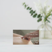 Back Massage foto - duim Afsprakenkaartje (Staand voorkant)