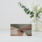 Back Massage foto - duim Afsprakenkaartje (Staand voorkant)