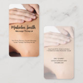 Back Massage | Health Spa Afsprakenkaartje (Voorkant / Achterkant)