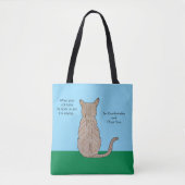 Back of Cat Tote Bag (Voorkant)