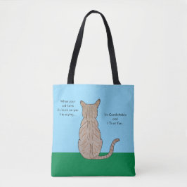 Back of Cat Tote Bag