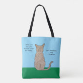 Back of Cat Tote Bag (Achterkant)