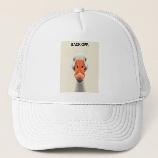 Back Off Goose – Grappige Confrontatie Dier Ontwer Trucker Pet (Voorkant)