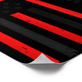 Back One Nation Under God American Flag Christian  Poster (Hoek)