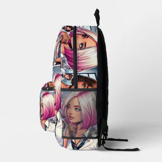 Back Pack Comic 1 Bedrukte Rugzak (Rechts)