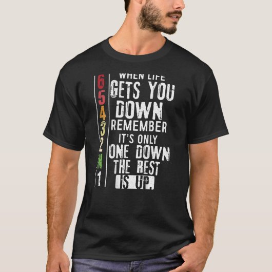 BACK PRINT Biker als je leven je motorrijder laat T-shirt (Voorkant)