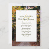Back Road Custom Fall Huwelijksuitnodigingen Kaart (Achterkant)