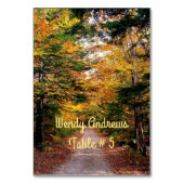 Back Road Fall Trouwplaats / Escort Kaarten (Voorkant)