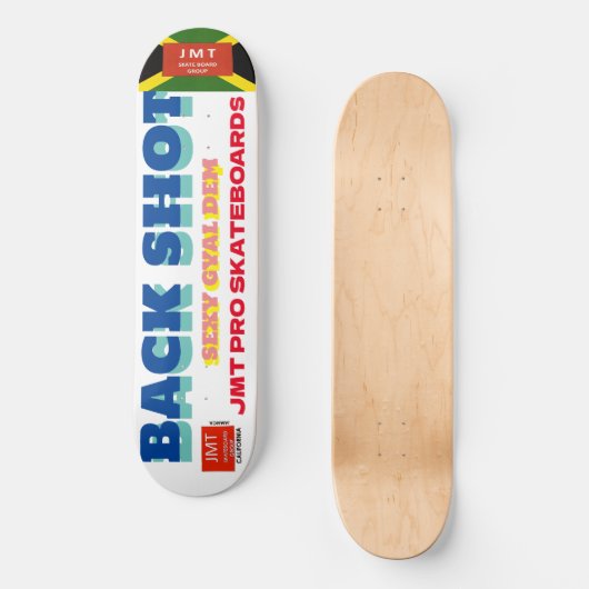 BACK SHOT 8 1/4" Skateboard Deck (Voorkant)