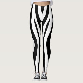 Back sport cultura zebra leggings