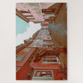 Back Street Germany Digital Impressionist Pop Art Legpuzzel (Verticaal)