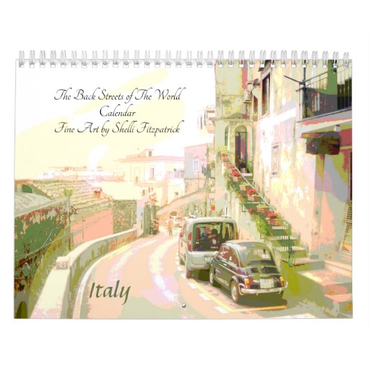 Back Streets van de Wereld Fijnkunst Kalender (Hoes)