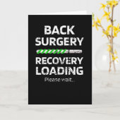 Back Surgery Recovery Gift Spine Survigery Kaart (Gele Bloem)