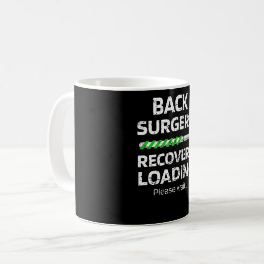Back Surgery Recovery Gift Spine Survigery Koffiemok (Voorkant links)