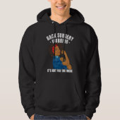 Back Surgery Warrior African American Women Black  Hoodie (Voorkant)