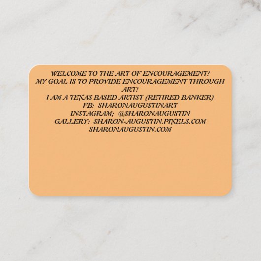 BACK TERUG BETER - AMBASSADOR-KAART VISITEKAARTJE (Achterkant)