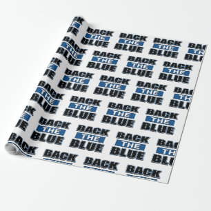 Back the Blue - Ondersteun de politie Cadeaupapier