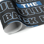 Back the Blue - Ondersteun de politie Cadeaupapier (Rol Hoek)