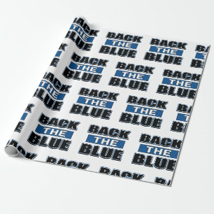Back the Blue - Ondersteun de politie Cadeaupapier